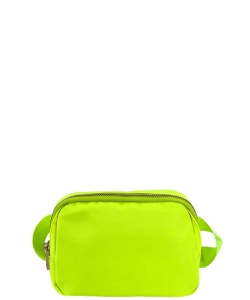 Multi Compartment Compact Small Nylon Fanny Pack Belt Bag BP-YL20436 LIME